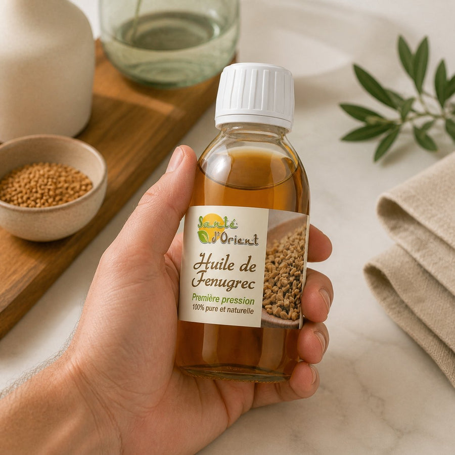 Huile de Fenugrec Naturel 2 x 125 mL – application en situation réelle, geste de soin quotidien