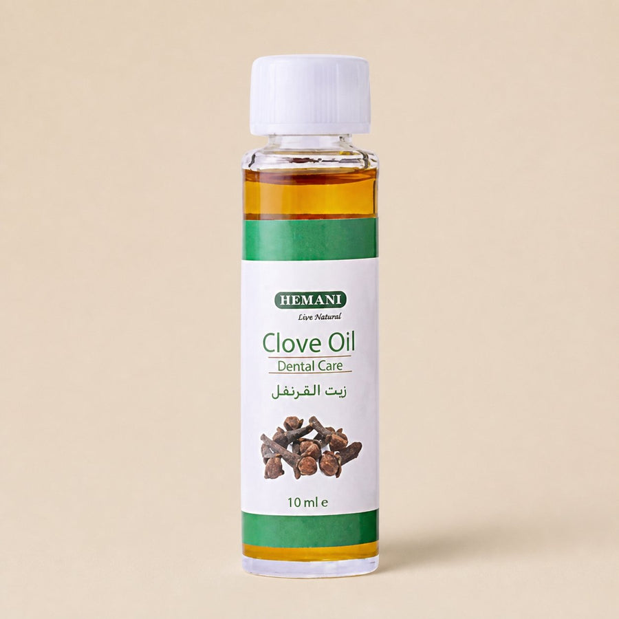 2 Huiles de Girofle 10mL Hemani – packshot sur fond neutre