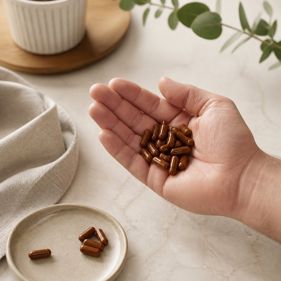 3000 Gélules de Costus Indien 300 mg - Enveloppe végétale , origine Inde – application en situation réelle, geste de soin quotidien