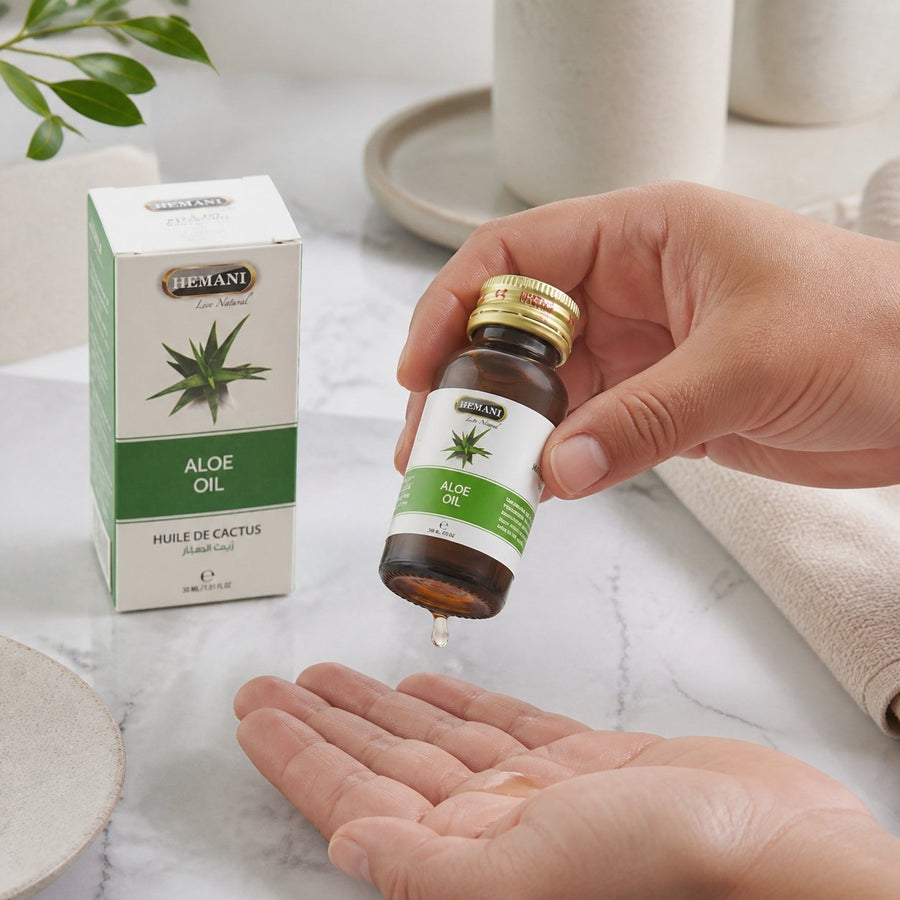 3 Huile de Cactus 30ml 100% Naturelle Hemani – application en situation réelle, geste de soin quotidien