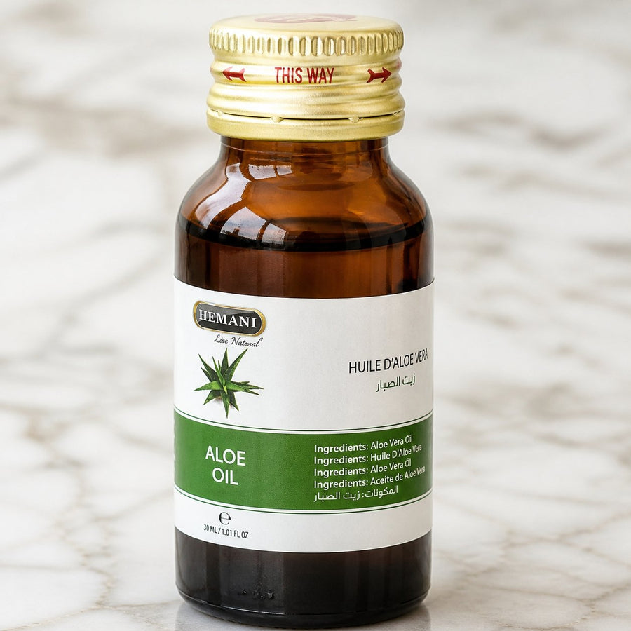 3 Huile de Cactus 30ml 100% Naturelle Hemani – gros plan sur les détails et la finition du packaging
