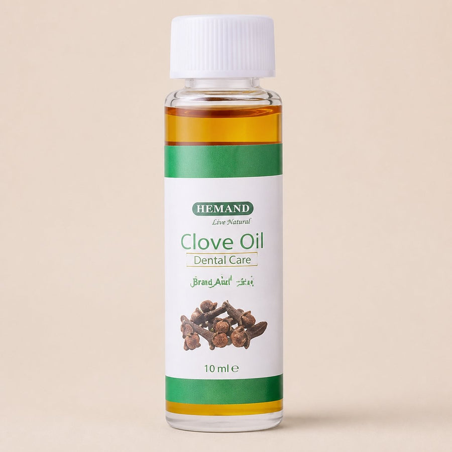 5 Huile de Girofle 10mL Hemani – packshot sur fond neutre