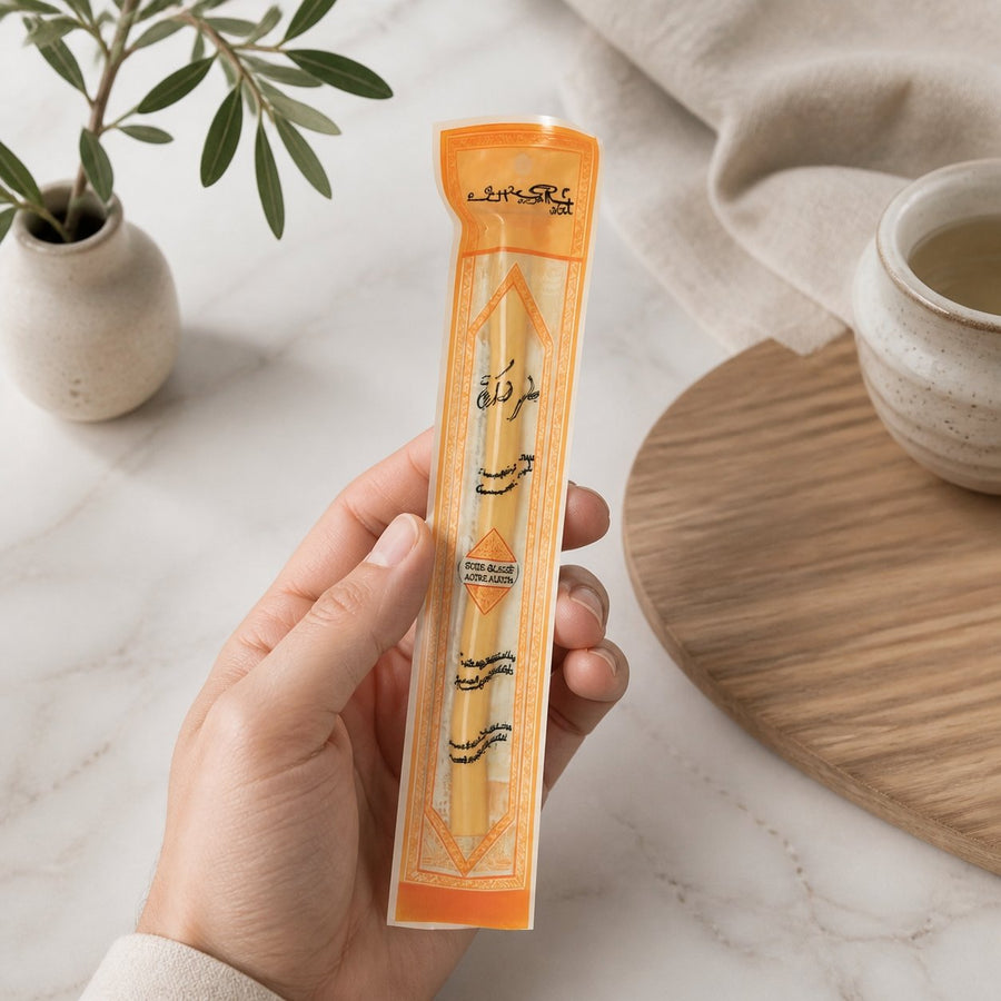 5 Siwak Haute qualité El-Baraka – application en situation réelle, geste de soin quotidien