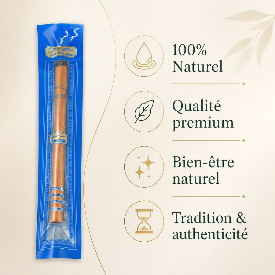 5 Siwak Haute qualité Al-Shrooq – infographie des bienfaits et des ingrédients clés