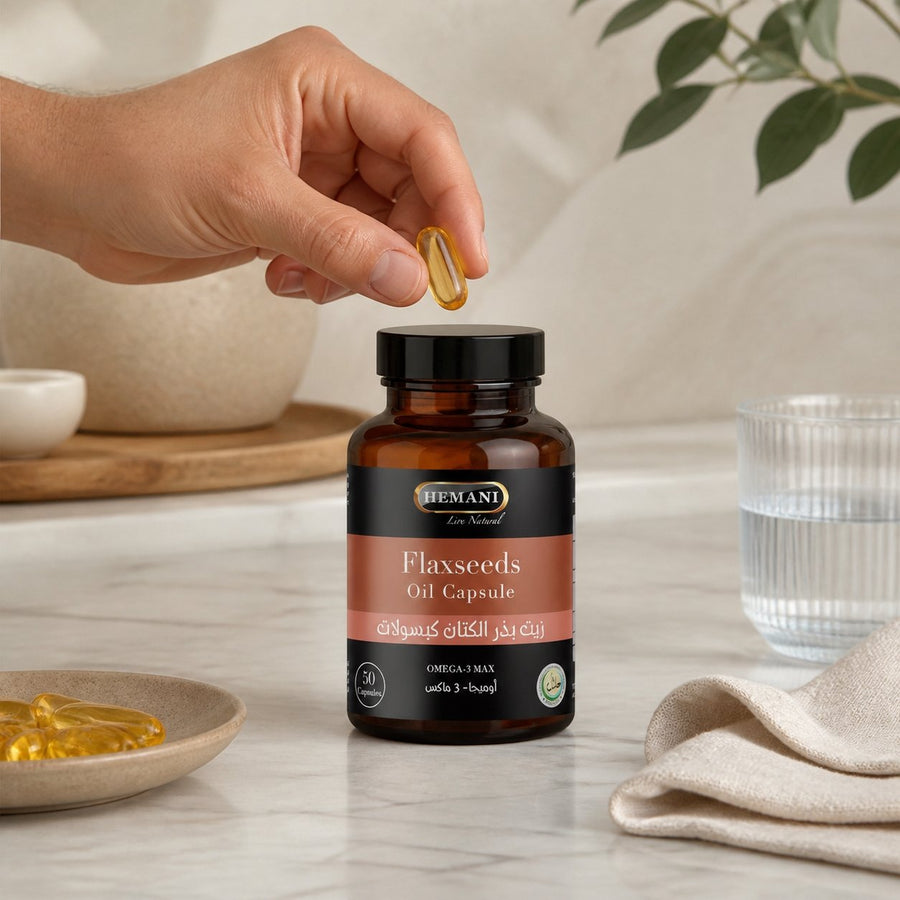 50 Capsules Graine de Lin – application en situation réelle, geste de soin quotidien