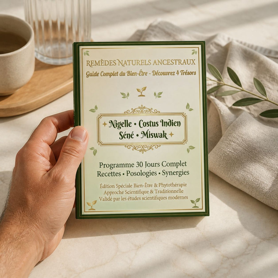 E-book - Pack Bien-être Naturel Complet | Nigelle + Costus + Séné + 5 Miswak | – application en situation réelle, geste de soin quotidien