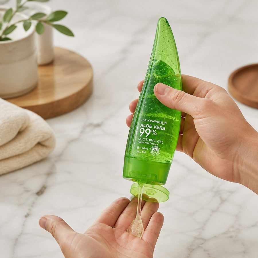 Gel d’Aloé Vera 120 mL — Format Pratique – application en situation réelle, geste de soin quotidien