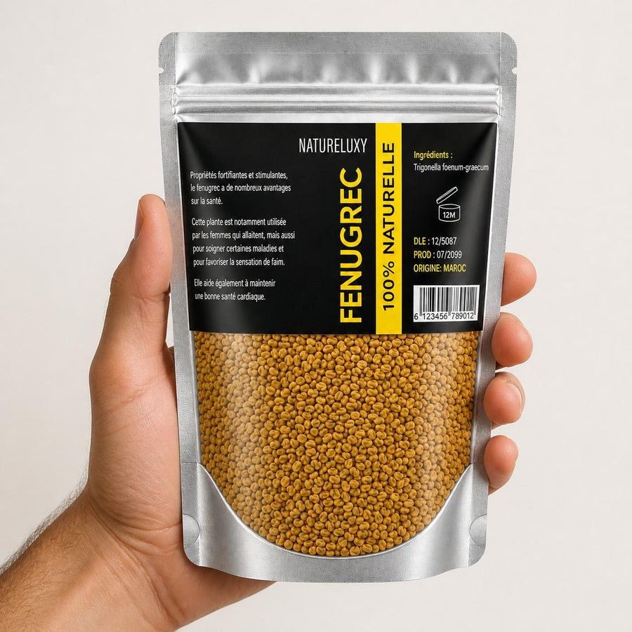 Graine de Fenugrec - 200 g – taille et contenance réelles du produit en main
