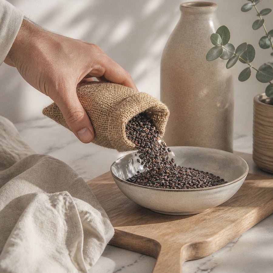 Graines de Nigelle d'Arabie - 60 g – application en situation réelle, geste de soin quotidien