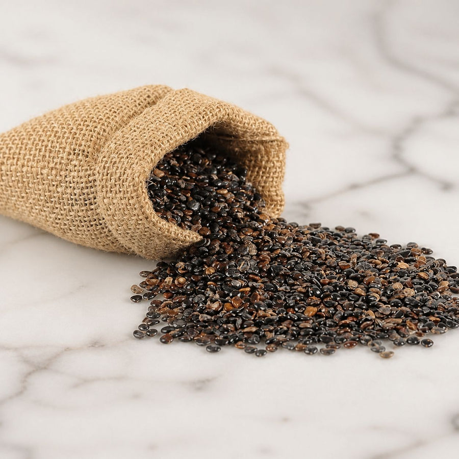 Graines de Nigelle d'Arabie - 60 g – gros plan sur les détails et la finition du packaging