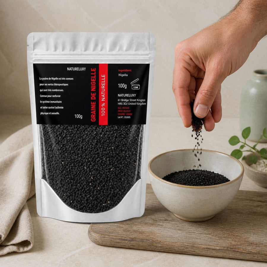 Graines de Nigelle 100g naturelle – application en situation réelle, geste de soin quotidien