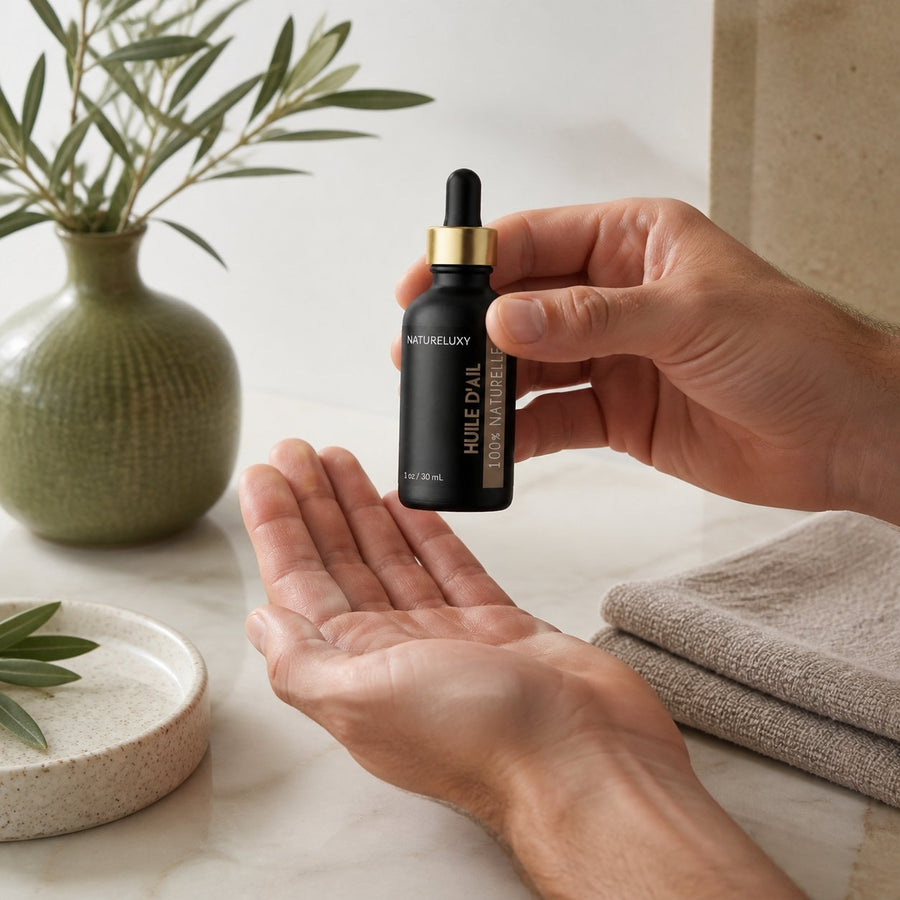 Huile d'Ail 30 mL Pipette - 100% Naturelle – application en situation réelle, geste de soin quotidien