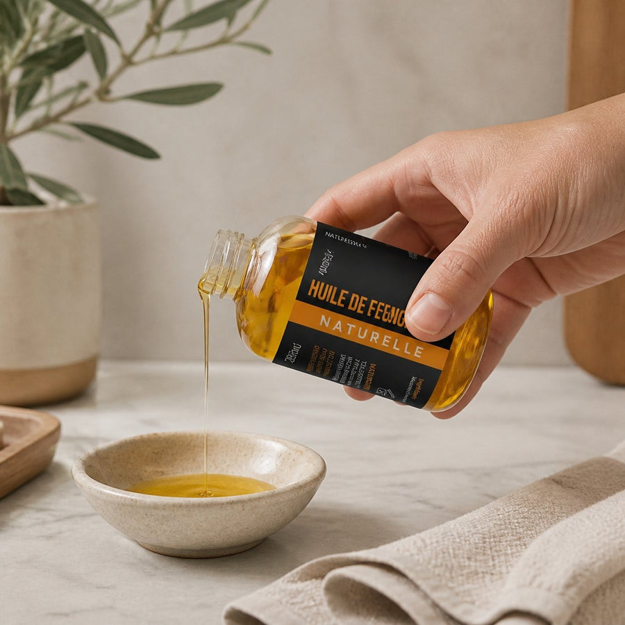 Huile de Fenugrec 250mL – application en situation réelle, geste de soin quotidien