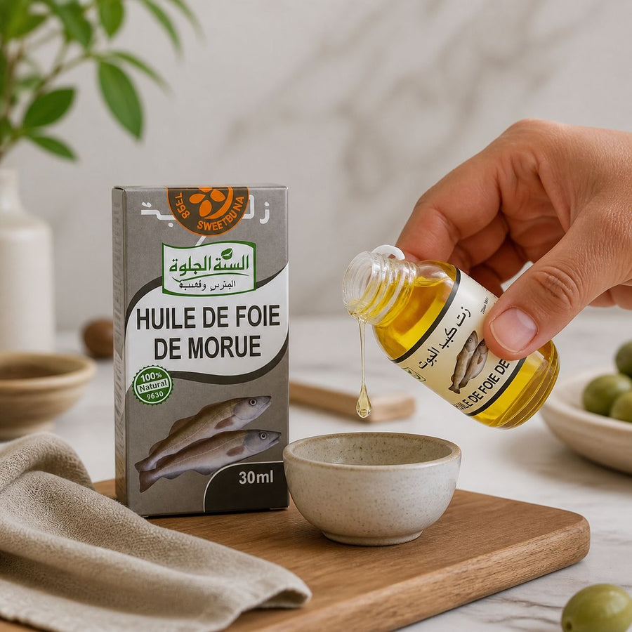 Huile de Foie de Morue 30mL – application en situation réelle, geste de soin quotidien