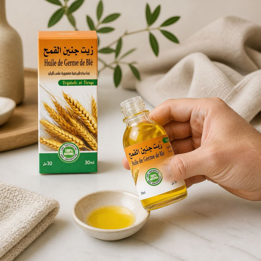 Huile de Germe de Blé 30mL Macérât – application en situation réelle, geste de soin quotidien