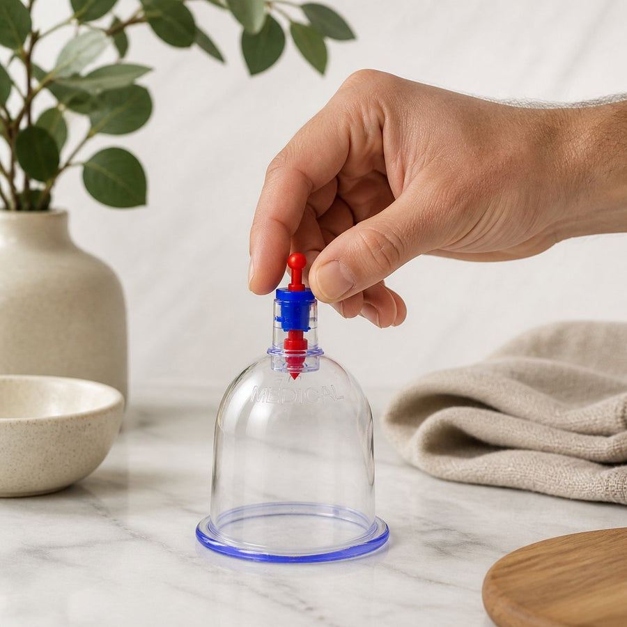 Lot de 100 Ventouses 7cm - Thérapie Set pour Secs et Humide – application en situation réelle, geste de soin quotidien