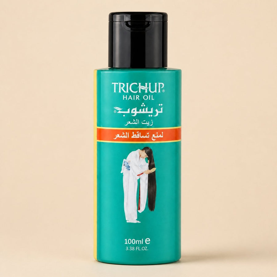 Lot de 2 Huile Anti-Chute Soin Indien Trichup 100mL -5% – packshot sur fond neutre