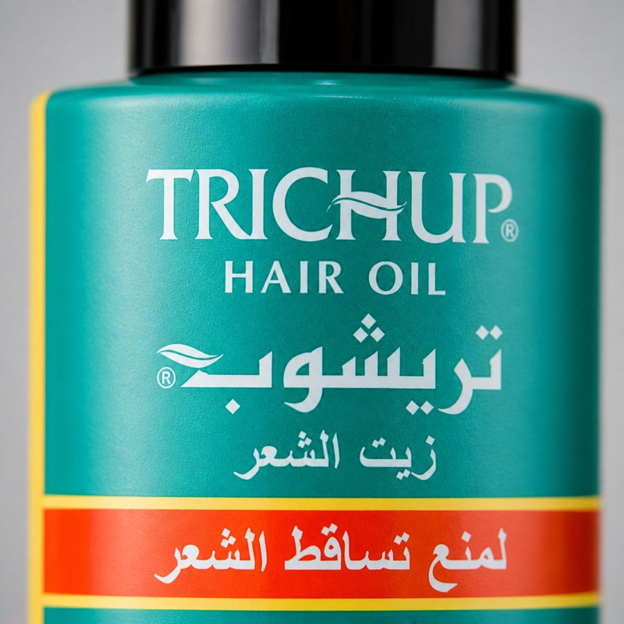 3 Huiles Anti-Chute Soin Indien  Trichup 100mL -10% – gros plan sur la texture