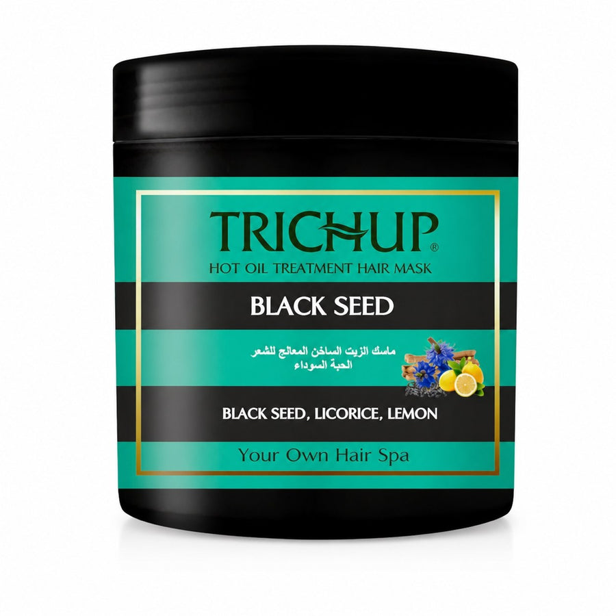 Masque capillaire Nigelle & Citron & Réglisse Trichup - 500mL – packshot sur fond blanc