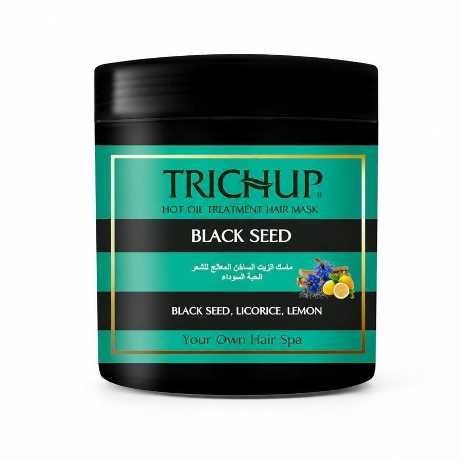Masque capillaire Nigelle & Citron & Réglisse Trichup - 500mL – packshot sur fond blanc