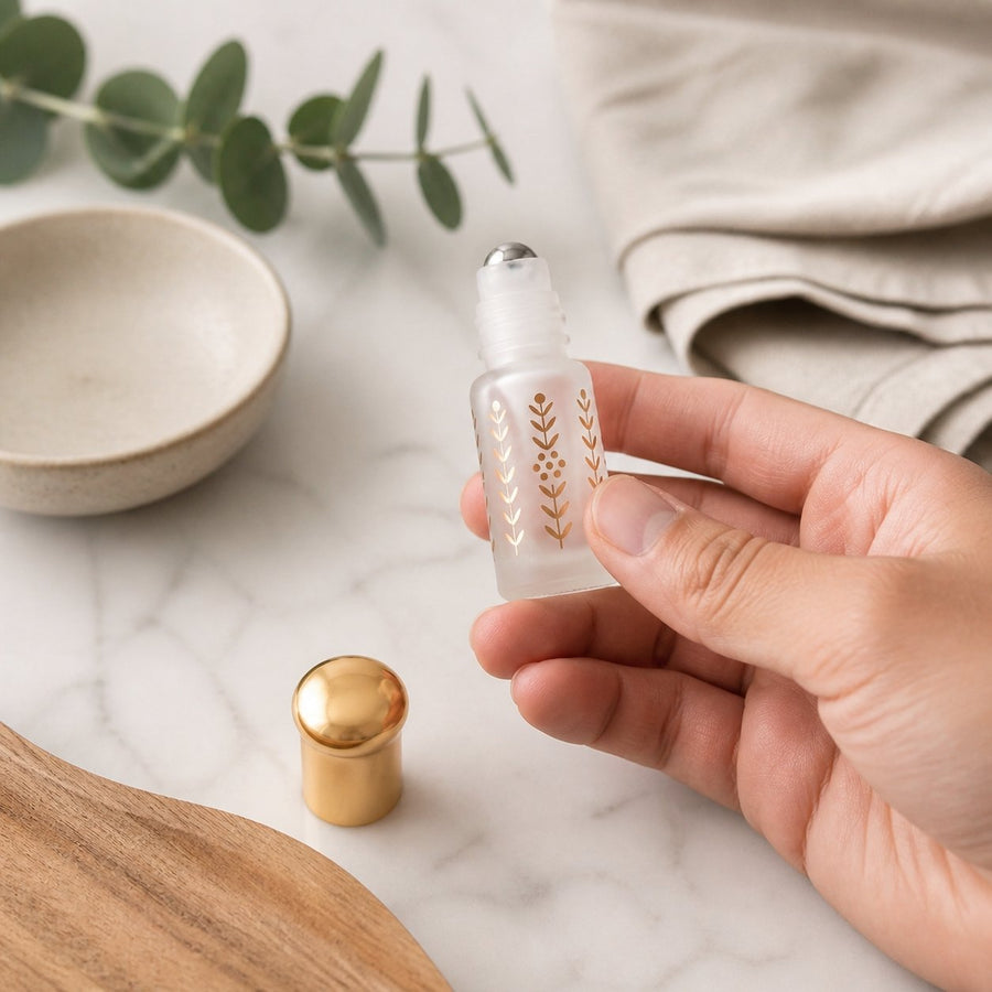 Musc Tahara Melon 3 mL - Musc Blanc Parfumé – application en situation réelle, geste de soin quotidien