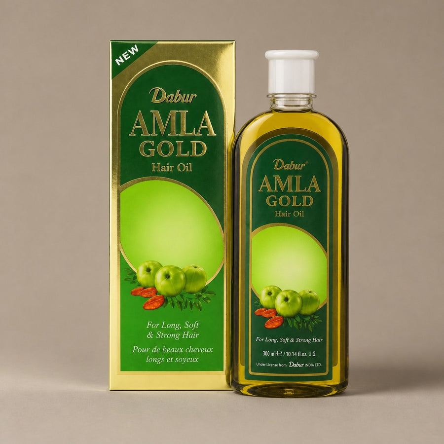 Huile Amla Authentique 100mL - Huile de Beauté Indiennes Fortifiant – packshot sur fond taupe