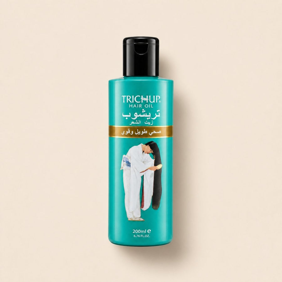 Pack Huile pour la Pousse des Cheveux 200mL + Huile Anti-chute 100mL Trichup – vue du dessus minimaliste