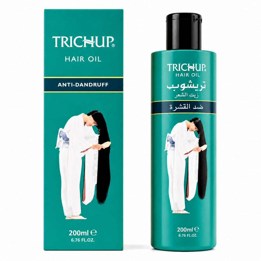 Huile Anti-pelliculaire Soin Indien Trichup 200mL – packshot sur fond blanc