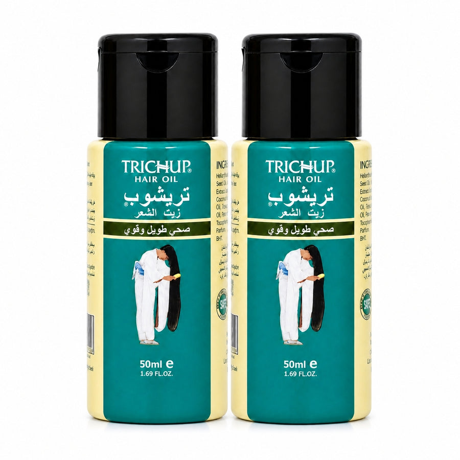 2 Huile Favorise la Pousse des Cheveux Soin Indien Trichup 50mL – packshot sur fond blanc