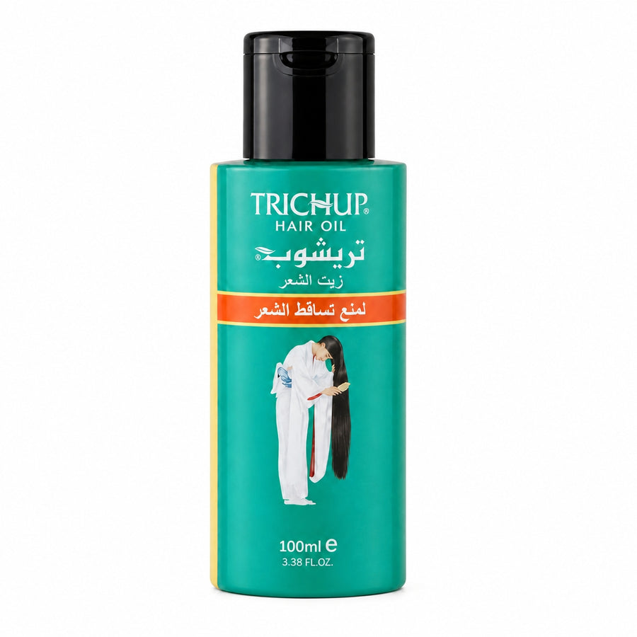 Lot de 2 Huile Anti-Chute Soin Indien Trichup 100mL -5% – packshot sur fond blanc