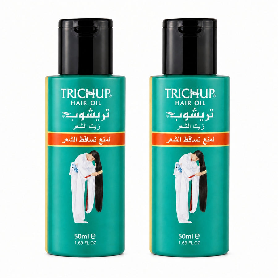 2 Huile Anti-Chute Soin Indien Trichup 50mL -5% – packshot sur fond blanc
