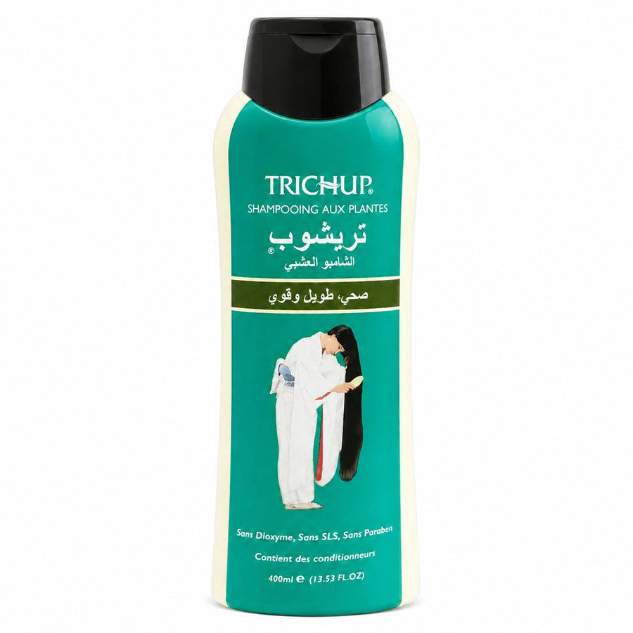 Shampoing Soin Indien Favorise la Pousse des cheveux Trichup 400ml – packshot sur fond blanc