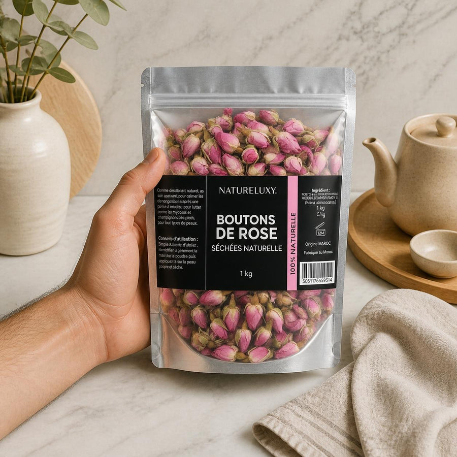 Rose Bourgeons Pétales de Rose Séchés Brute 1kg – application en situation réelle, geste de soin quotidien