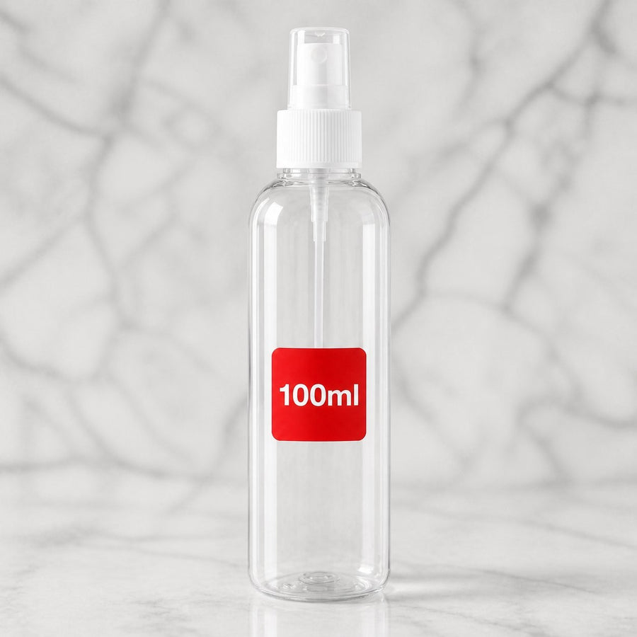 Vaporisateur 30mL + Vaporisateur 60mL + Vaporisateur 100mL – gros plan sur les détails et la finition du packaging