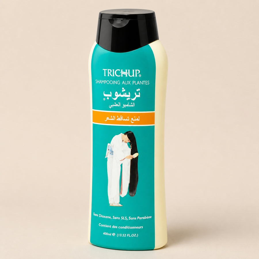 Shampoing Anti-Chute Soin Indien Trichup 400ml – présentation vue de trois quarts