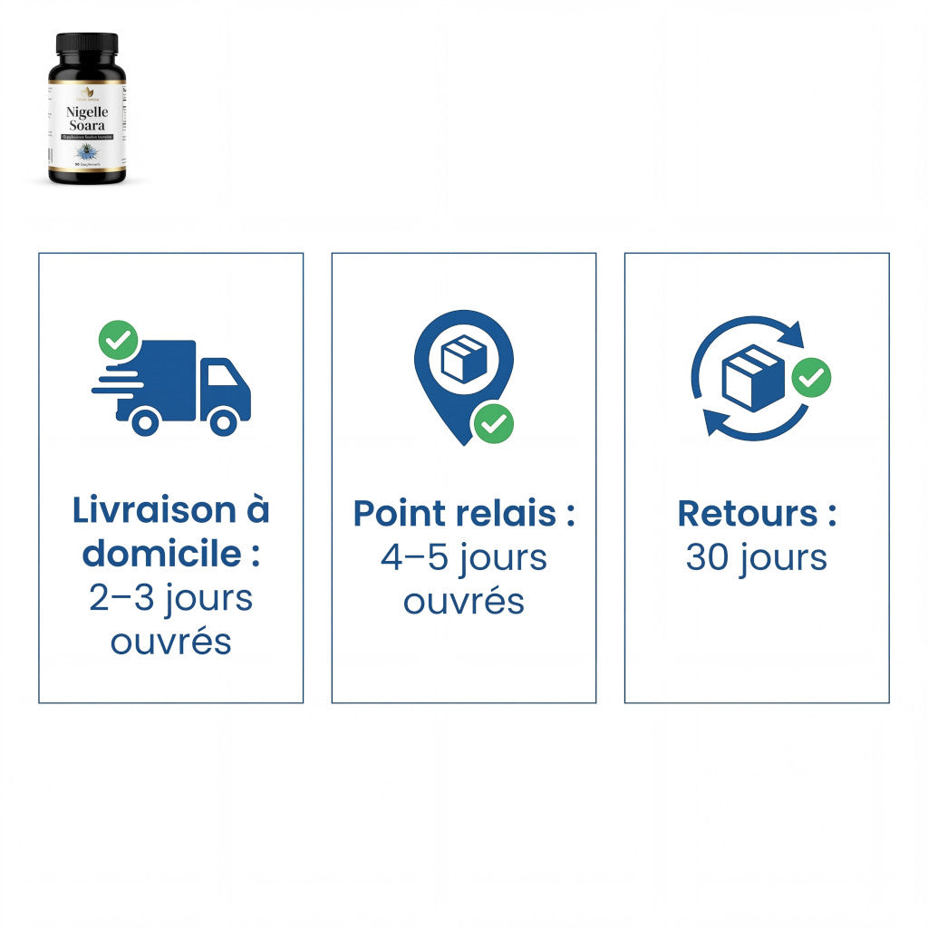 60 Gélules Nigelle d’Éthiopie – Poudre 99,7% Pure – Gélules Végétales