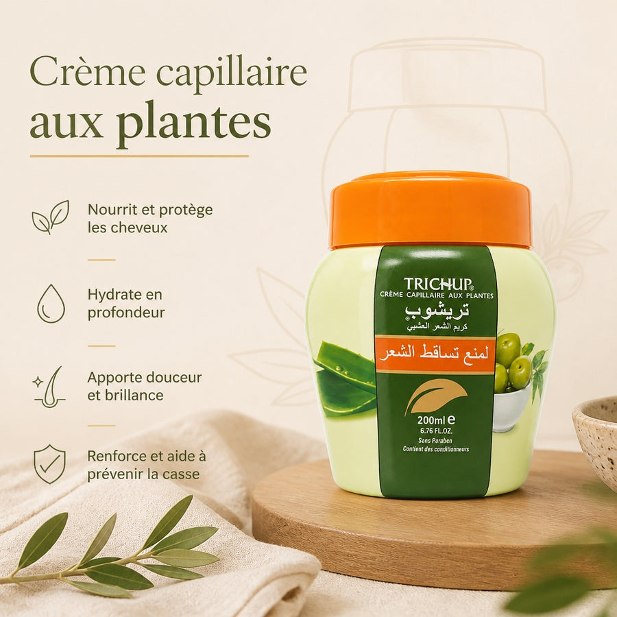Crème Capillaire Anti-chute Trichup 200 ml — infographie des bienfaits en français