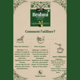 Poudre de Brahmi Naturelle - Elina - Soin Cheveux et Cuir Chevelu - 100g