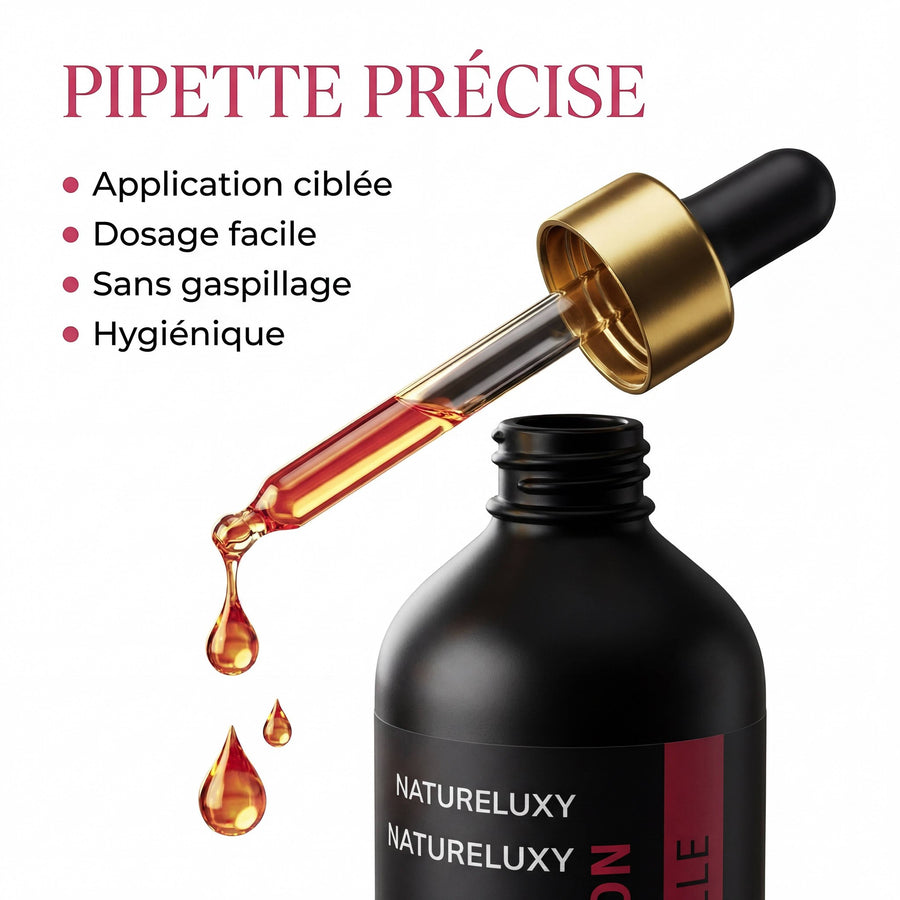 Huile d'oignon 100mL Pipette 100% Naturelle – produit naturel présenté par Natureluxy