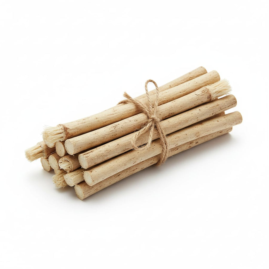 Bâtonnets siwak naturels – lot de 20 miswak Natureluxy vue détail