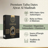 Taiba Dates Ajwat Al Madinah - Infographie bénéfices