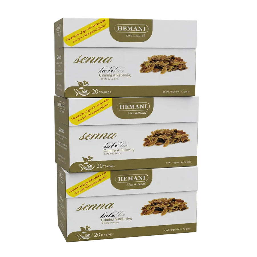 Tisane au séné – 60 sachets (3 boîtes x 20) Hemani