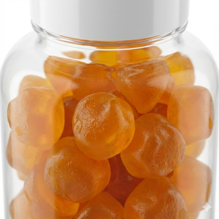 Gummies Curcuma & Pipérine - Hemani - 30 Gommes – produit naturel présenté par Natureluxy