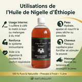 Huile de Nigelle d'Ethiopie Haute Qualité - 1L
