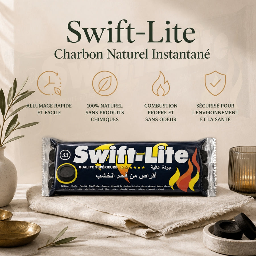 Lot de 10 Pastilles de Charbon pour Encens — infographie des bienfaits rituels en français