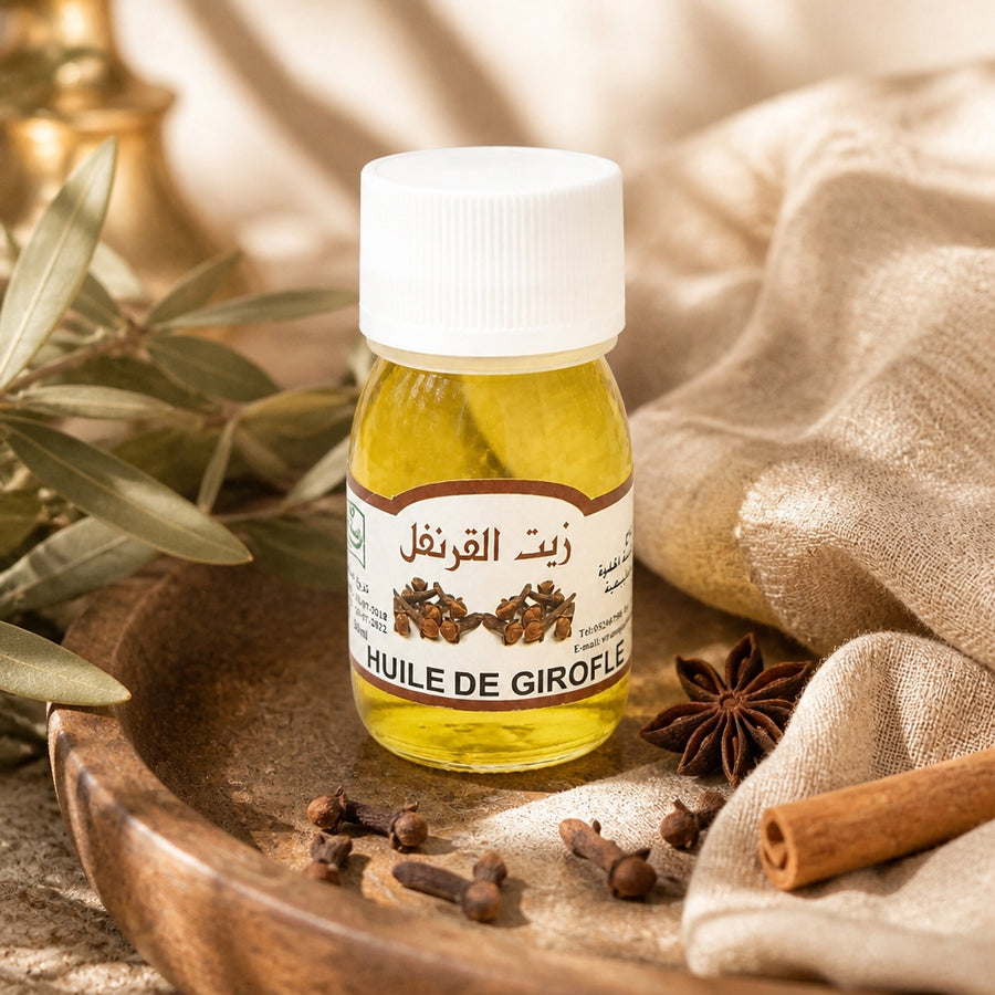 Huile de Girofle 30 mL Sweet Sunnah — vue lifestyle ambiance