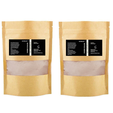 2X Pierre d'Alun Poudre - 250g - Déo Naturel -5%