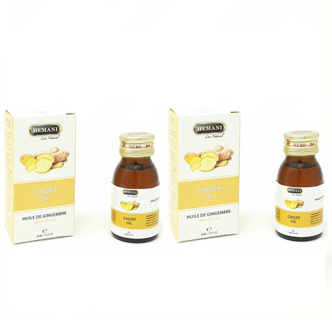 Lot de 2 Huile de Gingembre 30mL 100% Naturelle Hemani -5%