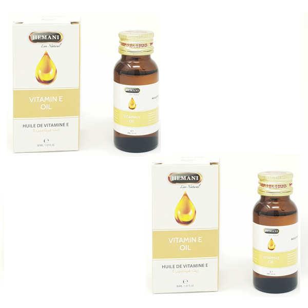 2 Huile de Vitamine E 30mL 100% Naturelle Hemani -5% – Natureluxy-shop