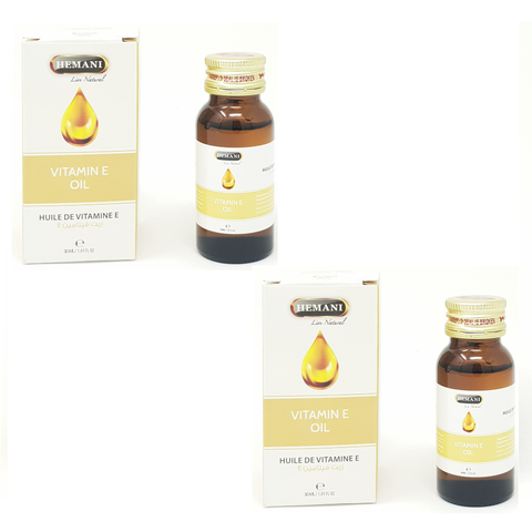 2 Huile de Vitamine E 30mL 100% Naturelle Hemani -5%